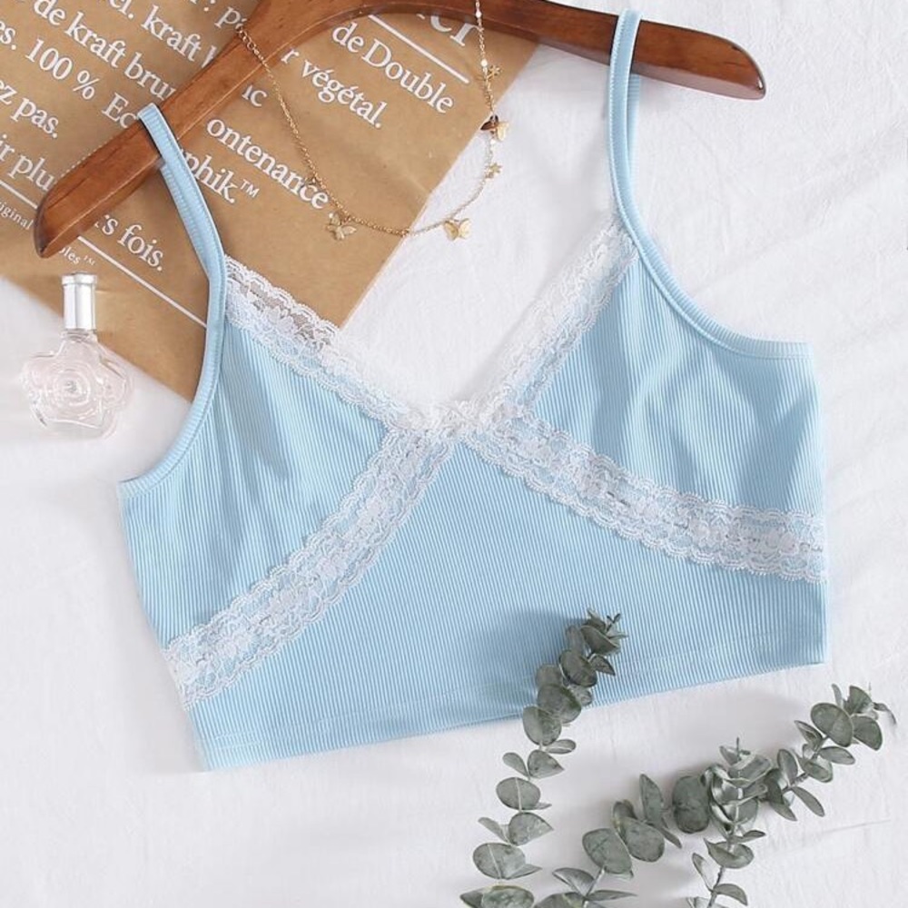 NEW shein lace trim cami